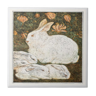 Kaninchen Viktorianische Kunst Fliese