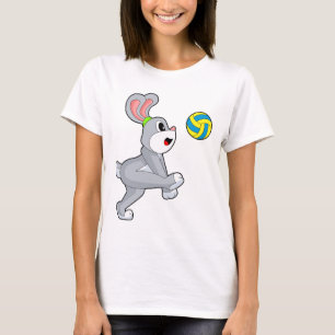 Kaninchen Volleyballspieler Volleyball Sport T-Shirt