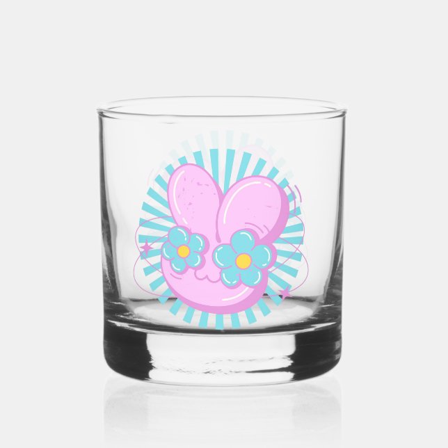Kaninchen Whiskyglas (Vorderseite)
