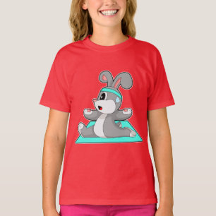 Kaninchen Yoga Fitness Meditation T-Shirt