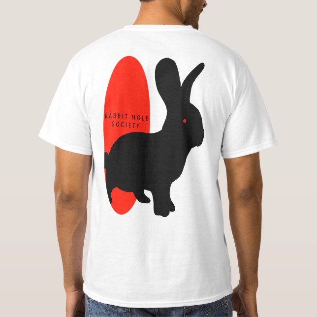 Kaninchenbau-Gesellschaft T-Shirt (Rückseite)