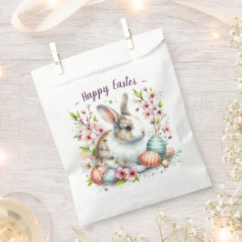 Kanincheneier und Blume im Osterwasser - Geschenktütchen