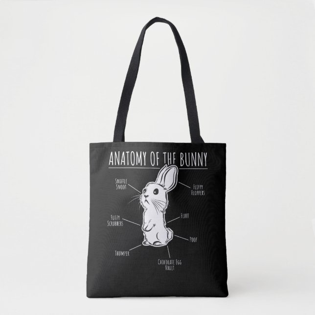 Kaninchengeschenk|Anatomie der Liebe der Niedliche Tasche (Vorderseite)