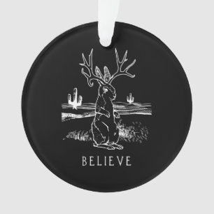 Kaninchengeschenk Glaube Jackalope Ornament