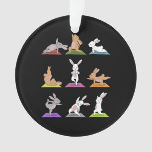 Kaninchengeschenk  Sonnenyoga in Yoga Posen Sport Ornament