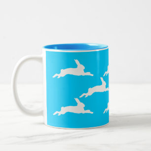 Kaninchenherde Zweifarbige Tasse