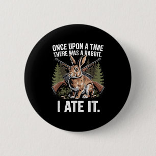 Kaninchenjagd Vater Jäger Kleines Wildtier Button