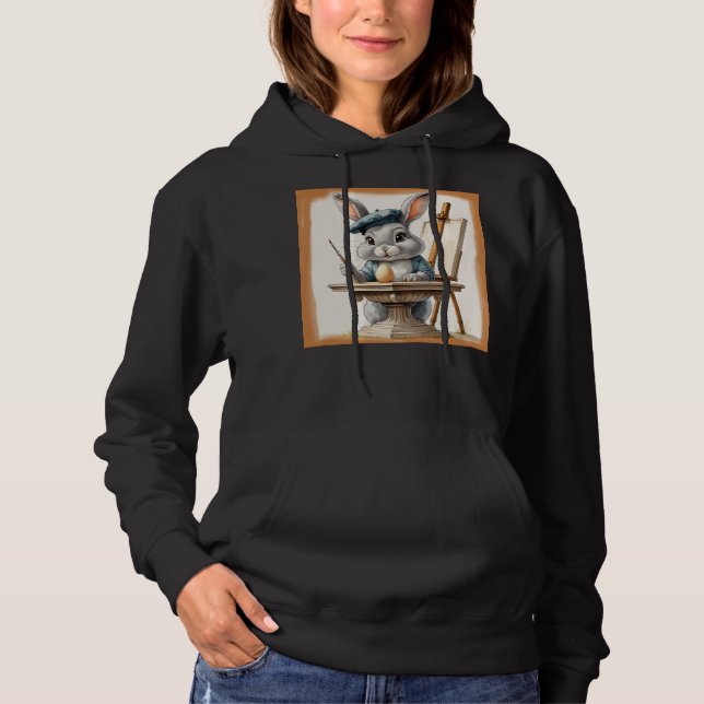 Kaninchenkunst Hoodie (Vorderseite)
