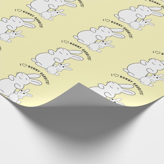 Kaninchenliebhaber Geschenkpapier (Ecke)