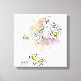 Kaninchenmalerei Leinwanddruck