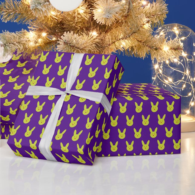 Kaninchenminimalmuster Geschenkpapier (Feiertage)
