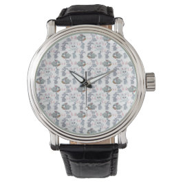 Kaninchenmuster Armbanduhr
