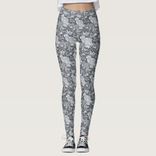 Kaninchenmuster Lässig Leggings