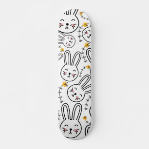 Kaninchenmuster Skateboard