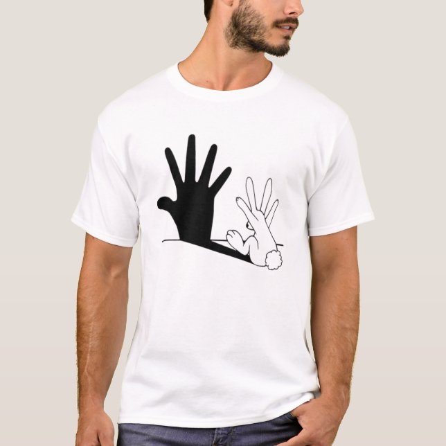 Kaninchenschattenhand T-Shirt (Vorderseite)