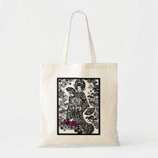 Kanji Art: Oiran (Courtesan) of Edo Period Japan Tragetasche