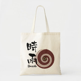 Kanji Art: “Shigure” (Drizzle) – An Autumn Showers Tragetasche