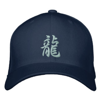 Kanji Dragon Hat Bestickte Kappe