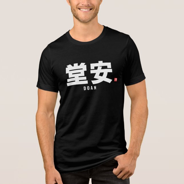 Kanji Familienname - Doan Tri-Blend Shirt (Vorderseite)