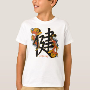 Kanji Koi Fisch-Gesundheit T-Shirt