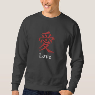 Kanji Liebe besticktes Sweatshirt