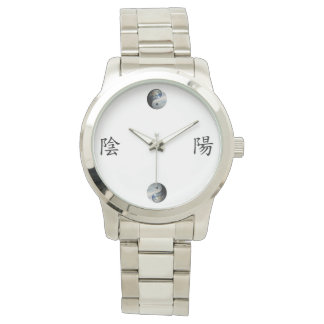 Kanji mit Earth & Sky Yang Yang Armbanduhr
