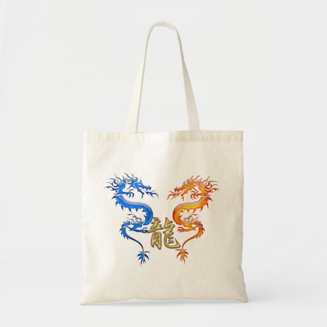 KANJI-Symbol für DRAGON-Bags im asiatischen Stil Tragetasche (Vorne)