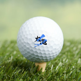 Kanji Taishi/Ambition Japanese Calligraphy Golfball