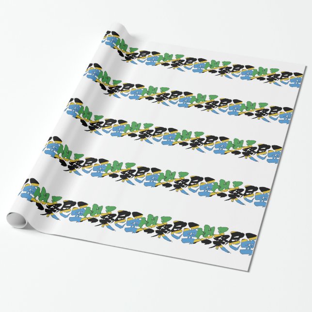 [Kanji] Tansania Geschenkpapier (Ungerollt)