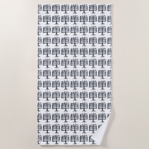 Kanji Traiter serviette de plage
