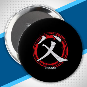 Kanji Vater Vater Otousus japanische Sprache Japan Button