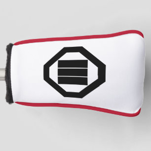 Kanji-Zeichen für drei Zeichen auf Tray Golf Headcover