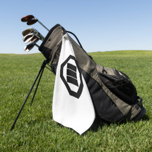 Kanji-Zeichen für drei Zeichen auf Tray Golfhandtuch