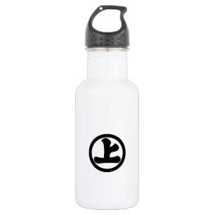 Kanji-Zeichen jo in Kreis Trinkflasche