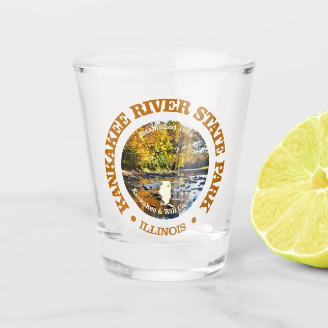 Kankakee River SP Schnapsglas (Vorderseite)