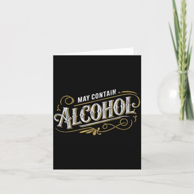Kann Alkohol enthalten Clic Party Humor  Karte (Vorderseite)