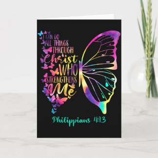 Kann alle Dinge durch Christus tun, der mich stärk Karte