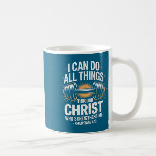 Kann Alle Dinge Gewichte Stemmer Christlich Fitnes Kaffeetasse