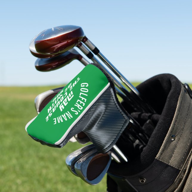 Kann der Kurs mit Ihrer benutzerdefinierten Putter Golf Headcover (In Situ)