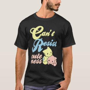 Kann der Süße nicht widerstehen Süße Retro-Katze K T-Shirt