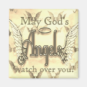 Kann die Engels-Uhr des Gottes über Ihnen! Magnet