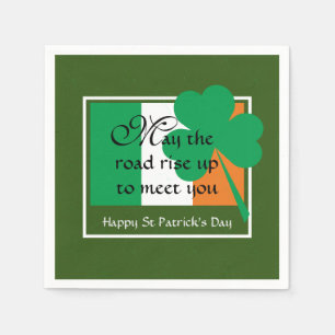KANN DIE STRASSE AUFSTEIGEN   St Patricks Day Serviette