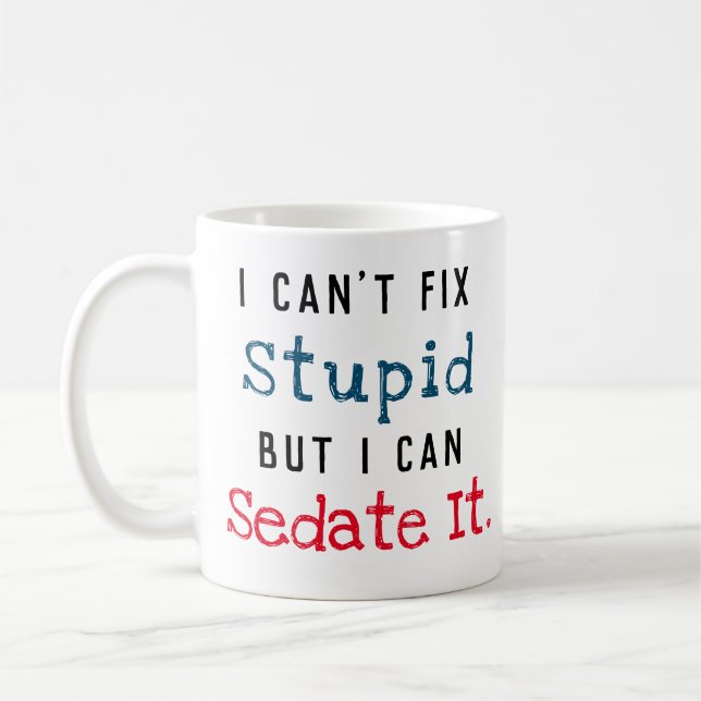 Kann dummes nicht regeln kann es beruhigen kaffeetasse (Links)