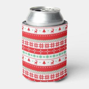 Kann elegantes Weihnachten gestricktes Muster   Dosenkühler