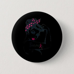 Kann es heilen Rosie Riveter Brustkrebs Überleben Button