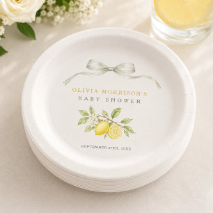 Kann es kaum erwarten, dich zu drücken Baby Shower Pappteller