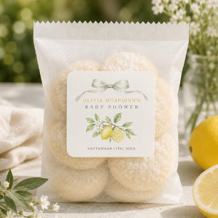 Kann es kaum erwarten, dich zu drücken, Lemon Baby Quadratischer Aufkleber