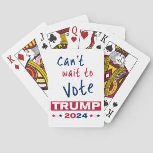 Kann es nicht warten, TRUMP 2024 zu wählen Spielkarten