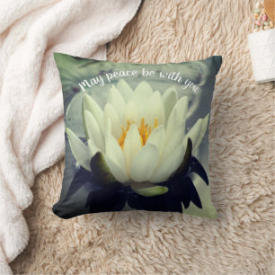 Kann Frieden mit Ihnen Lotus Inspiration sein Kissen
