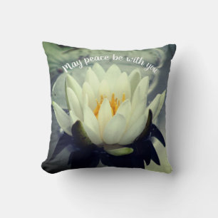 Kann Frieden mit Ihnen Lotus Inspiration sein Kissen